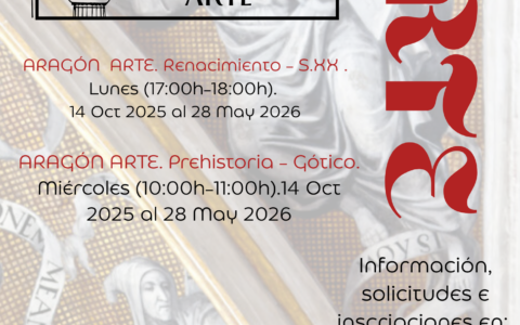 CURSOS CDL-ARAGON 2025-2026. Aragón en su arte.