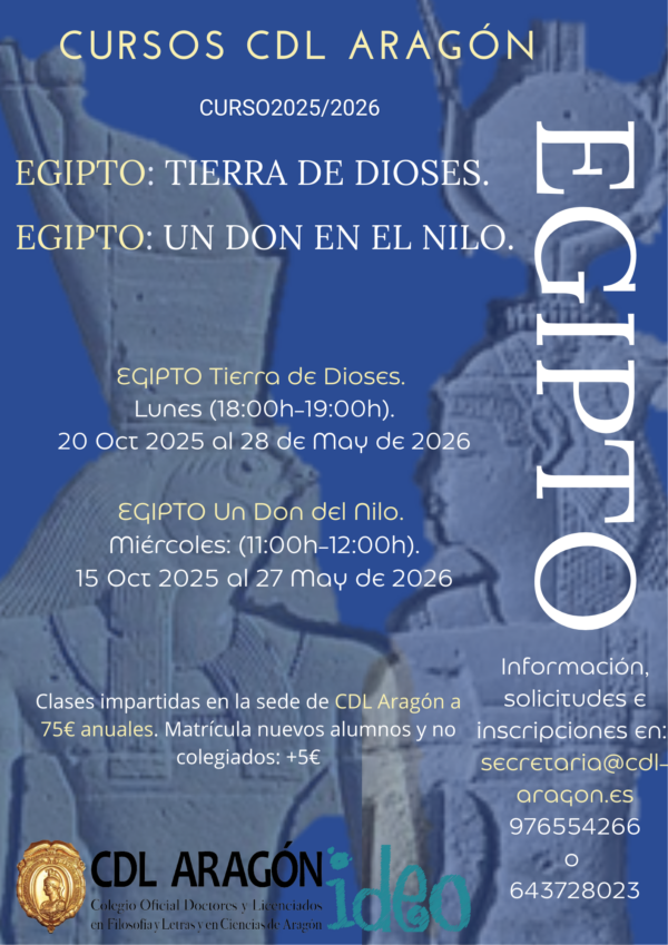 CURSOS CDL-ARAGON.2025-2026. EGIPTO."Un Don en el Nilo"