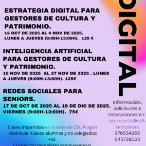 CURSOS CDL-ARAGON 2025-2026. IA,REDES Y ESTRATEGIA DIGITAL.