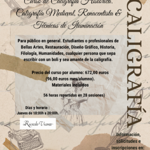 Curso de CDL-Aragón de Caligrafía Histórica